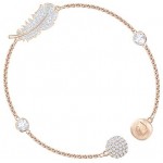 Swarovski Women's Symbols Evil Eye, Flower, Feather, Moon, Heart, Lucky Charm, Faith, Dragonfly Crystal Bracelet Collection