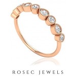 Half Eternity Band Ring, 1/4 CT Round Shaped 2 MM HI-SI Diamond Ring, Stackable Gold Jewelry, Fine Jewelery Collection, Proposal Ring for Her, 18K Gold Half Eternity Band Ring, 1/4 CT Round Shaped 2 MM HI-SI Diamond Ring, Stackable Gold Jewelry, Fine Jewelery Collection, Proposal Ring for Her, 18K Gold