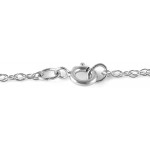 Galaxy Gold 14k 22" White Gold Natural Blue Sapphire Drop Pendant Necklace